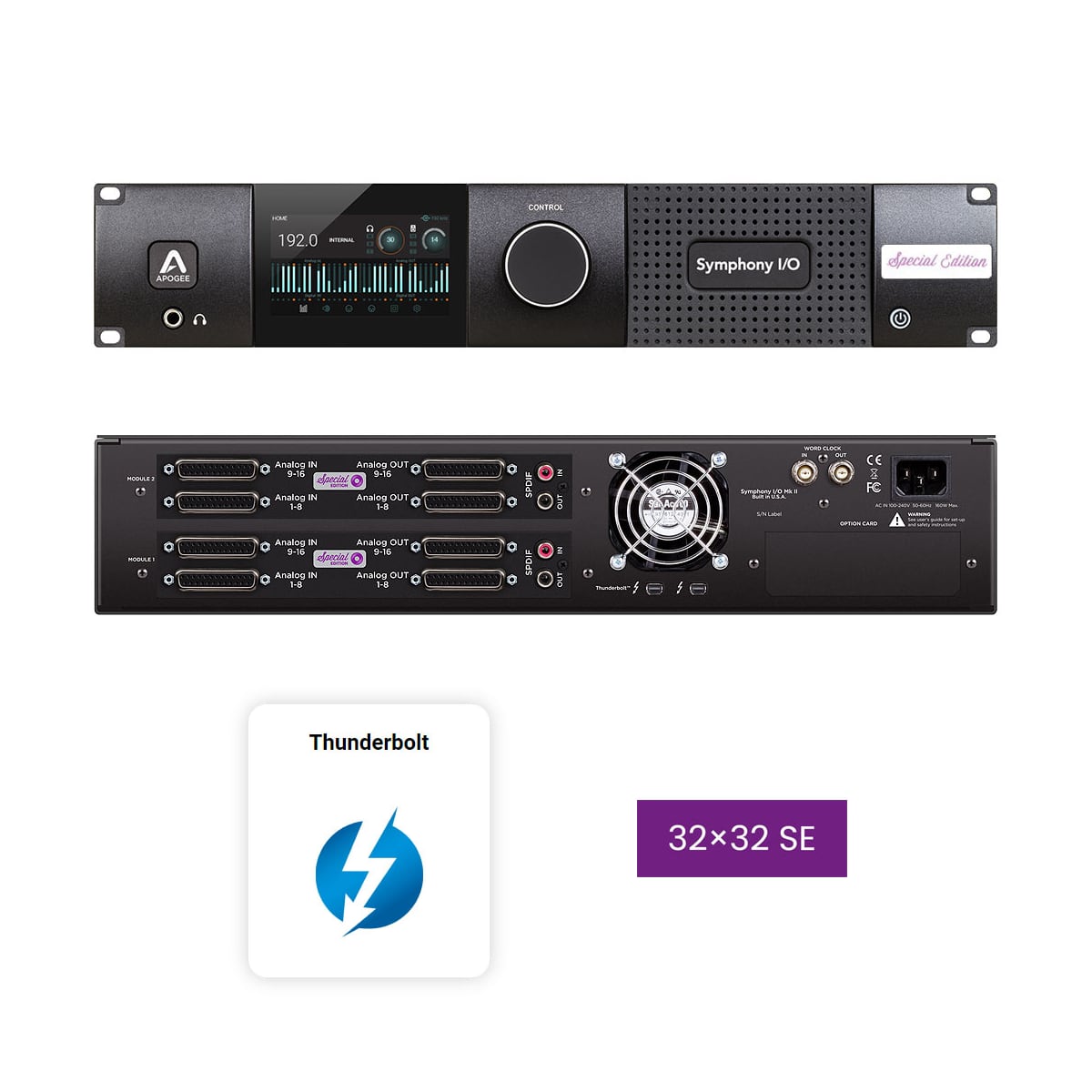 Apogee Symphony MKII Thunderbolt W/ 32 Analogue In & Outs