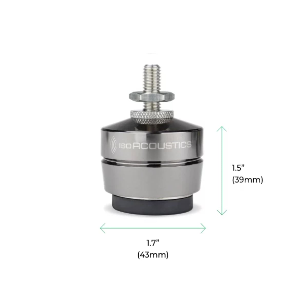 isoACOUSTICS GAIA III Stainless Steel Acoustic Isolation Stands (SET OF 4)