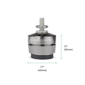 isoACOUSTICS GAIA III Stainless Steel Acoustic Isolation Stands (SET OF 4)