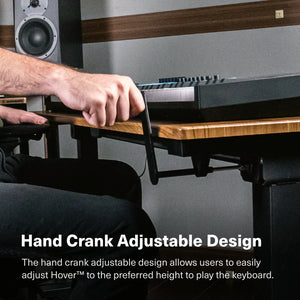 Wavebone Hover 900 Height-Adjustable Keyboard Stand on Wheels