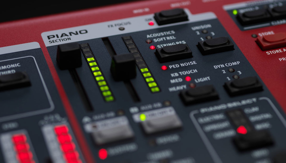 Nord Stage 4 88: Fully Weighted, A to C 88 notes, Aftertouch, Drawbars