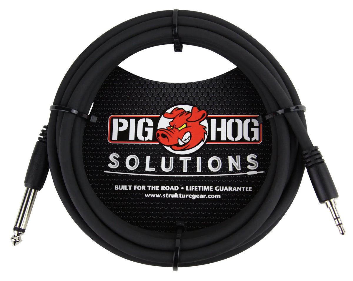 Pig Hog - 10ft 3.5mm TRS to 1/4" Mono