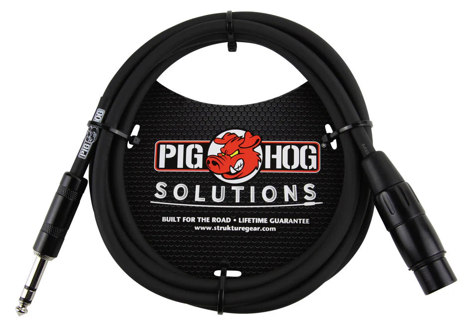 Pig Hog - 3ft TRS(M)-XLR(F) Balanced Cable