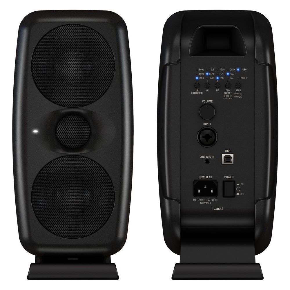 IK Multimedia iLoud MTM High-Resolution Compact Studio Monitors (Pair): Black - DISPLAY STOCK