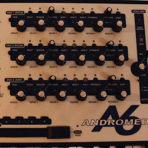 Alesis Andromeda A6 – 16 VOICE Analog Polyphonic Synthesizer (Display)