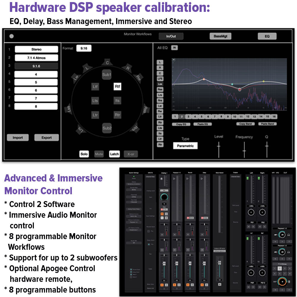 Apogee Symphony Studio 2x12 USB-C Audio Interface for Immersive Audio with DSP
