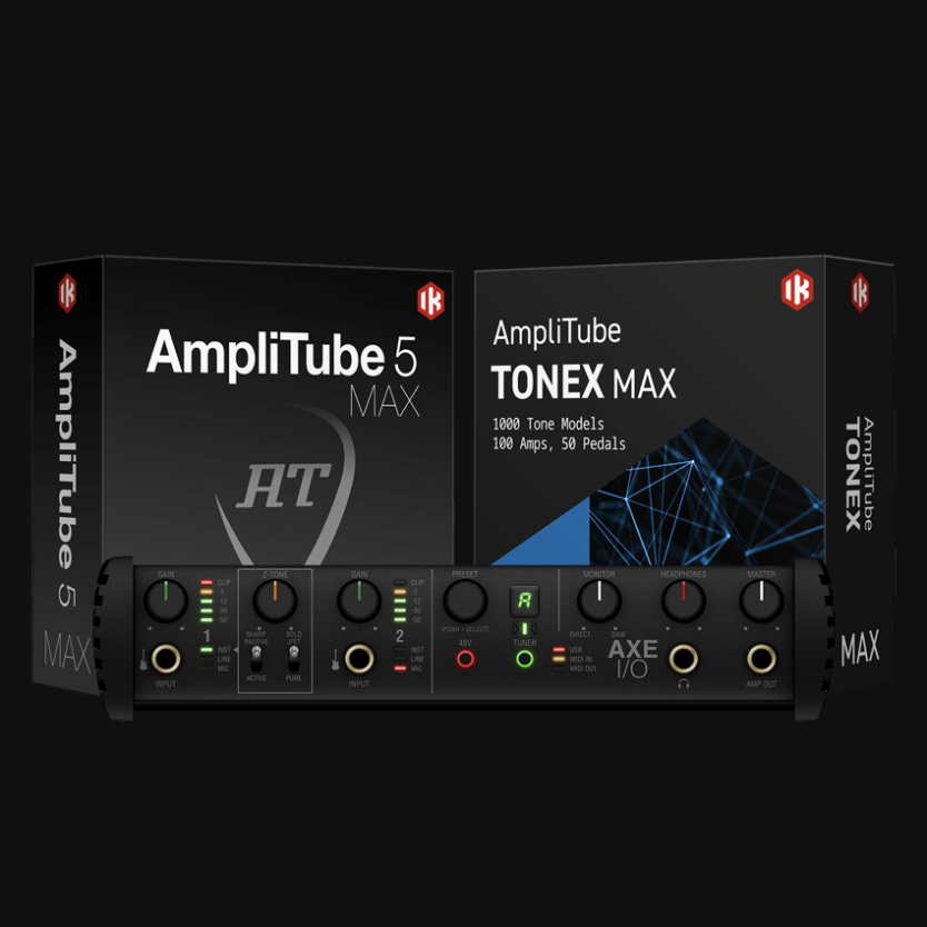 IK Multimedia AXE I/O + AmpliTube 5 MAX + TONEX MAX Bundle