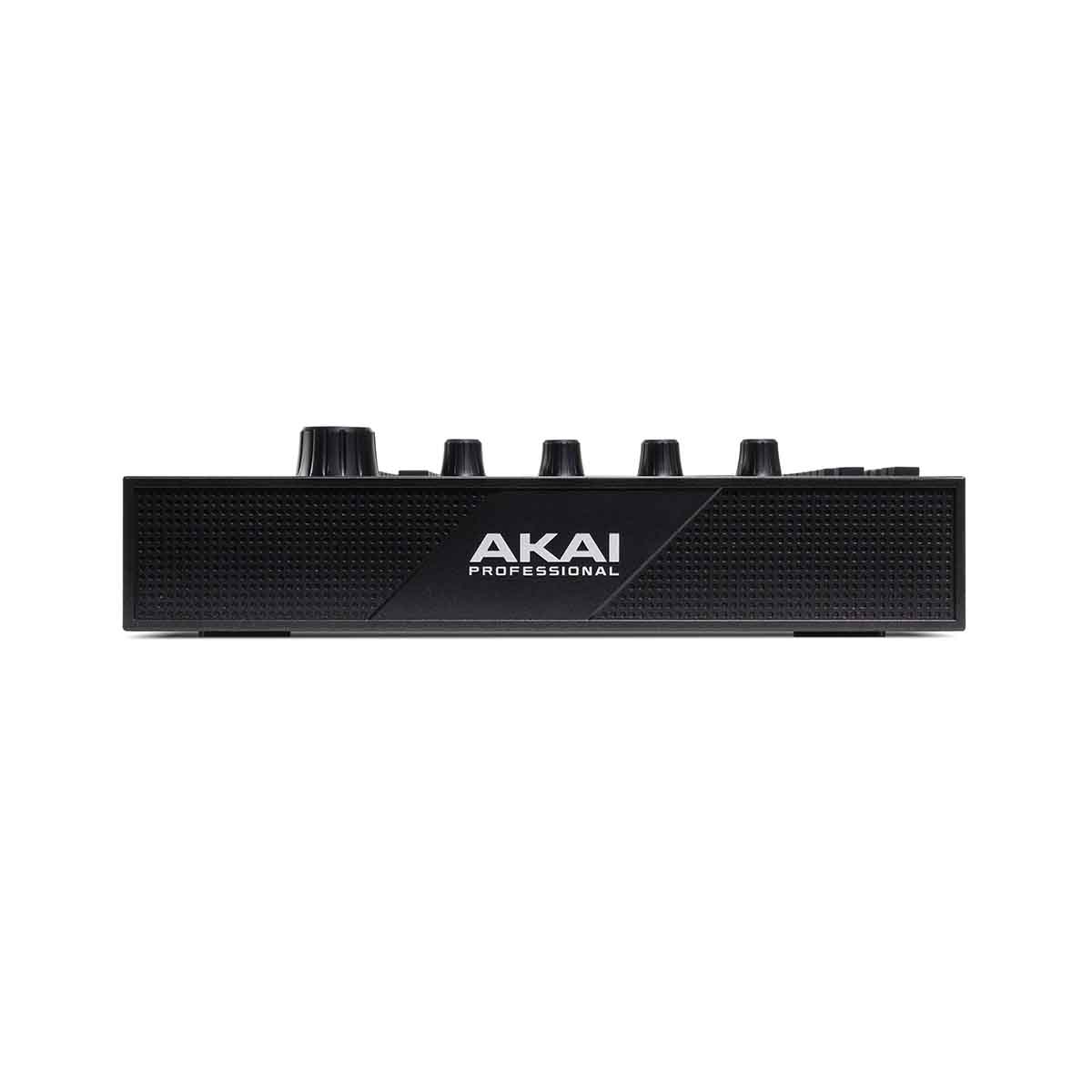 Black electronic device with 'Akai Professional' branding on a white background