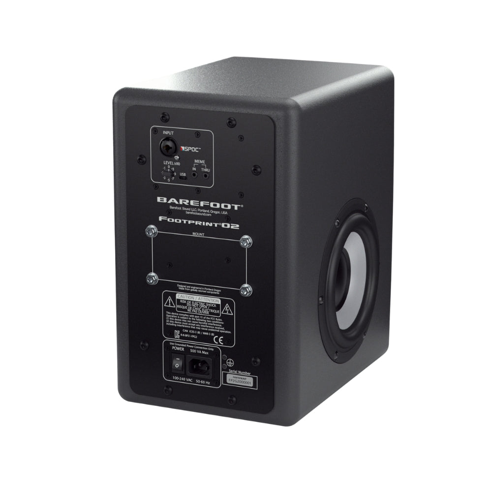 Barefoot Footprint02 Gen2 – 6.5″ Dual Force 200W 3-Way Active Near-Field Monitors (Pair)