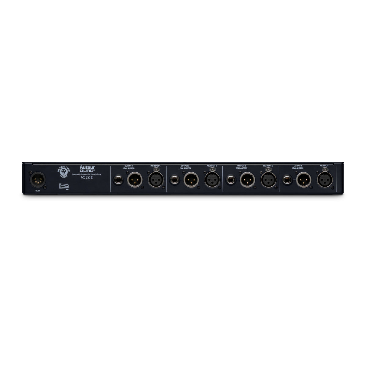 Black Lion Audio Auteur Quad2 Versatile 4-Channel Mic/Line/DI Preamp with Cinemag Transformers