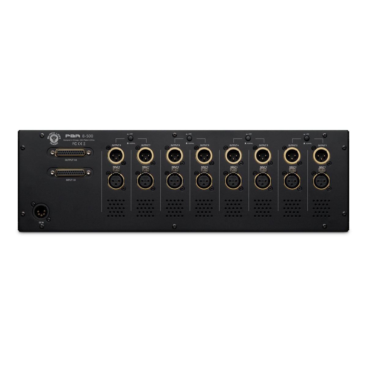 Black Lion PBR 8-500 500-Series 8-Slot Rack/PSU with Built-in Patchbay