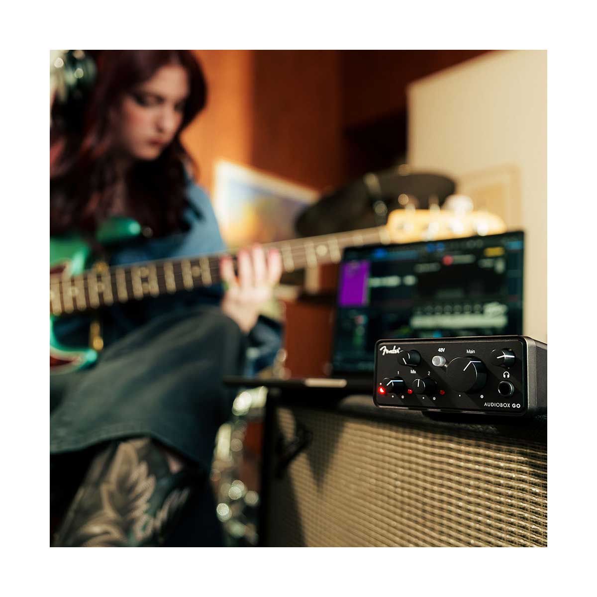 Fender AudioBox Go 2 x 2, 24-bit / 96 kHz USB-C Audio Interface