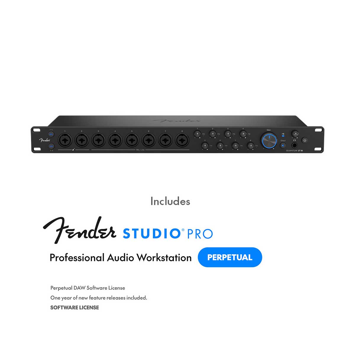 Fender Quantum LT16 16x8 24 bit / 192 kHz USB-C Audio Interface