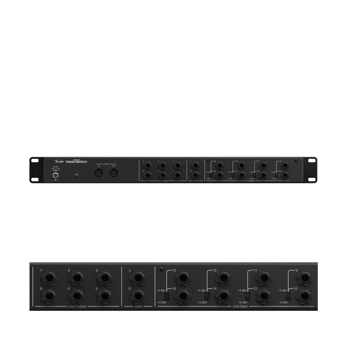 Fender Quantum LT16 16x8 24 bit / 192 kHz USB-C Audio Interface