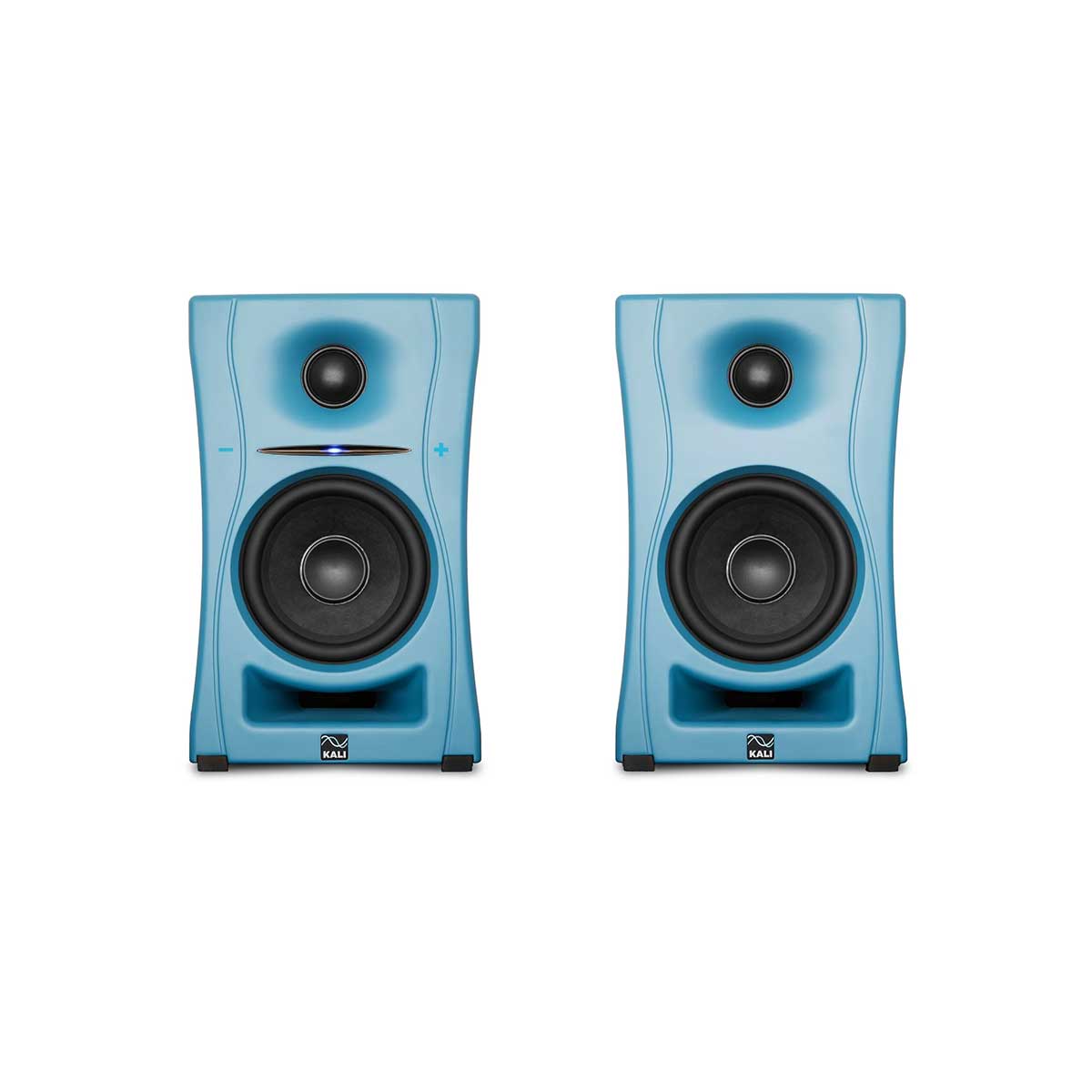Kali Audio 2-Way Studio Monitors 4"+1". Bluetooth Onboard, Blue, (Pair)