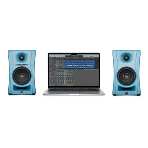 Kali Audio 2-Way Studio Monitors 4"+1". Bluetooth Onboard, Blue, (Pair)