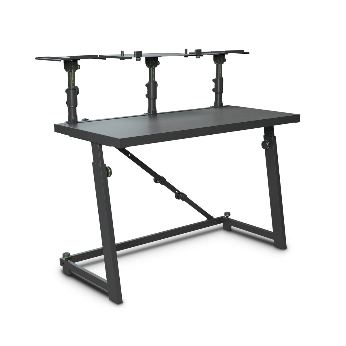 Gravity GFDJT01  DJ Desk with Adjustable Loudspeaker and Laptop Trays