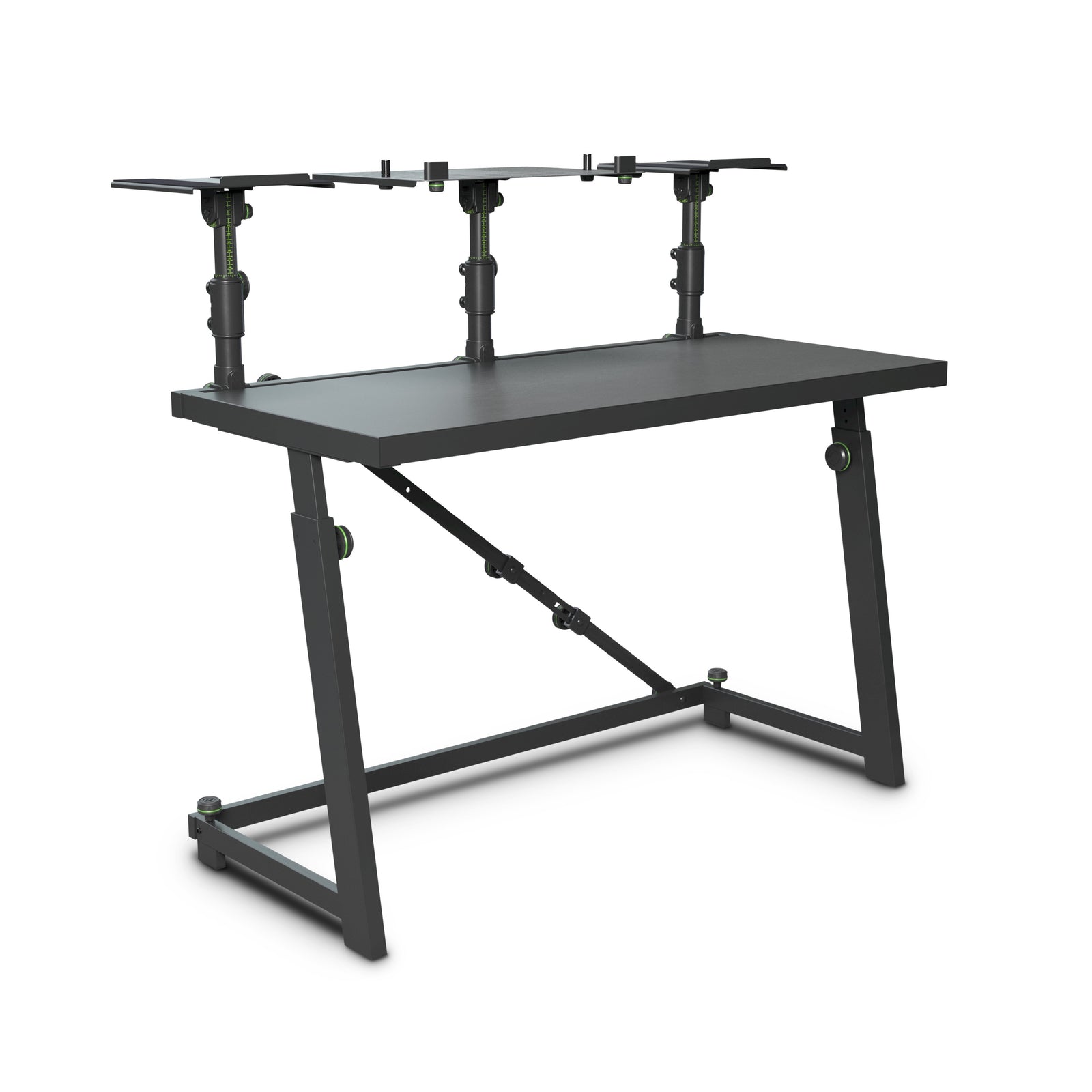 Gravity GFDJT01  DJ Desk with Adjustable Loudspeaker and Laptop Trays