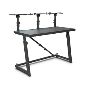 Gravity GFDJT01  DJ Desk with Adjustable Loudspeaker and Laptop Trays