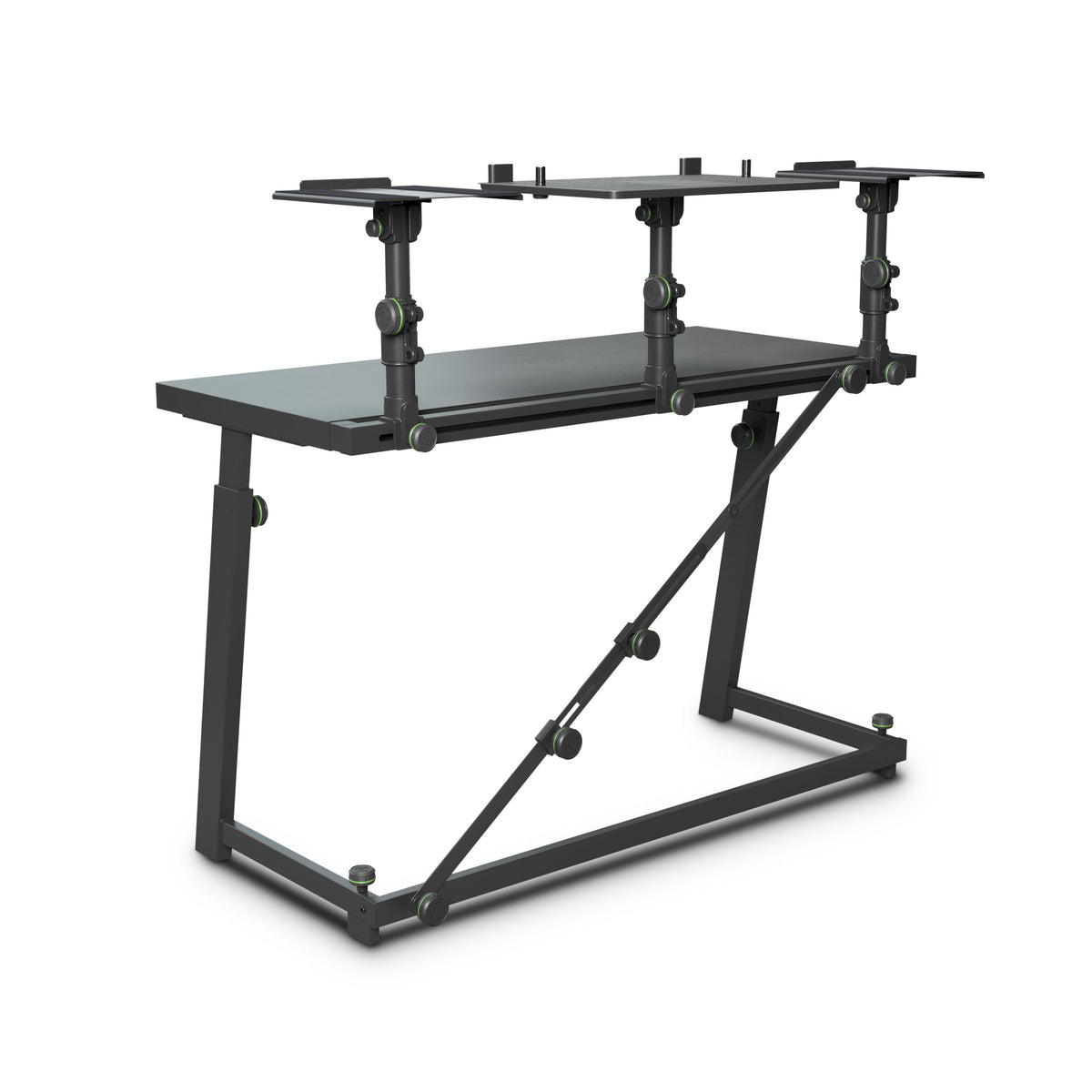 Gravity GFDJT01  DJ Desk with Adjustable Loudspeaker and Laptop Trays
