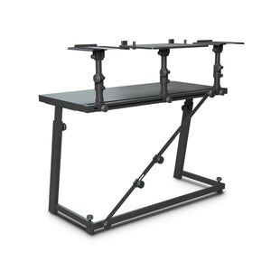 Gravity GFDJT01  DJ Desk with Adjustable Loudspeaker and Laptop Trays