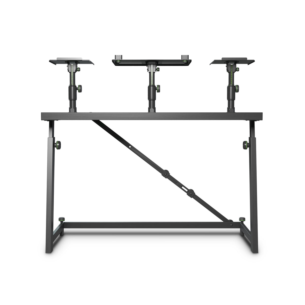 Gravity GFDJT01  DJ Desk with Adjustable Loudspeaker and Laptop Trays