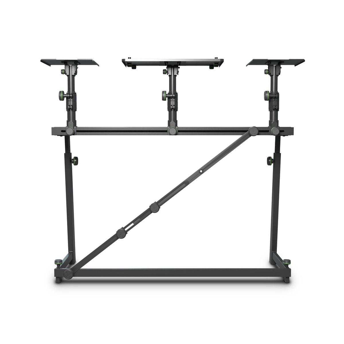 Gravity GFDJT01  DJ Desk with Adjustable Loudspeaker and Laptop Trays