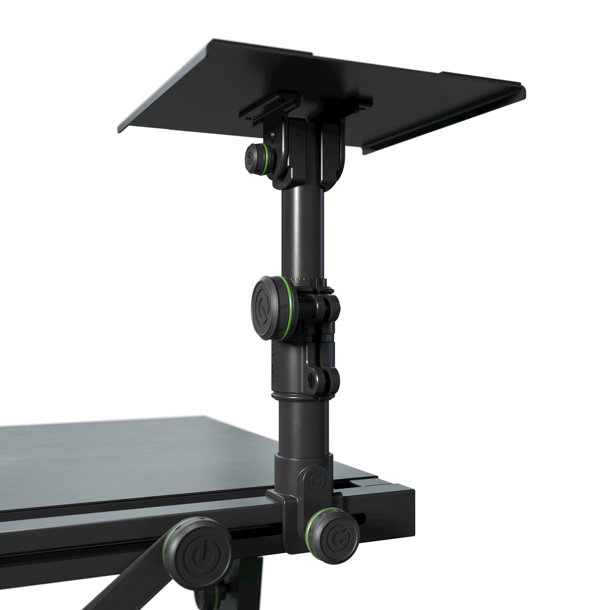 Gravity GFDJT01  DJ Desk with Adjustable Loudspeaker and Laptop Trays