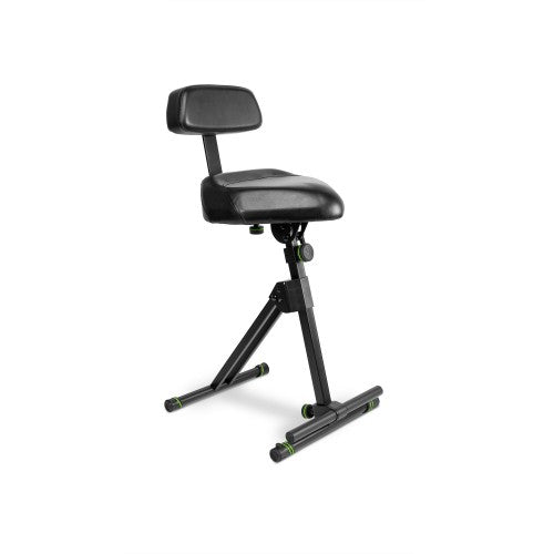 Gravity FM SEAT1 BR Height Adjustable Stool with Foot and Backrest