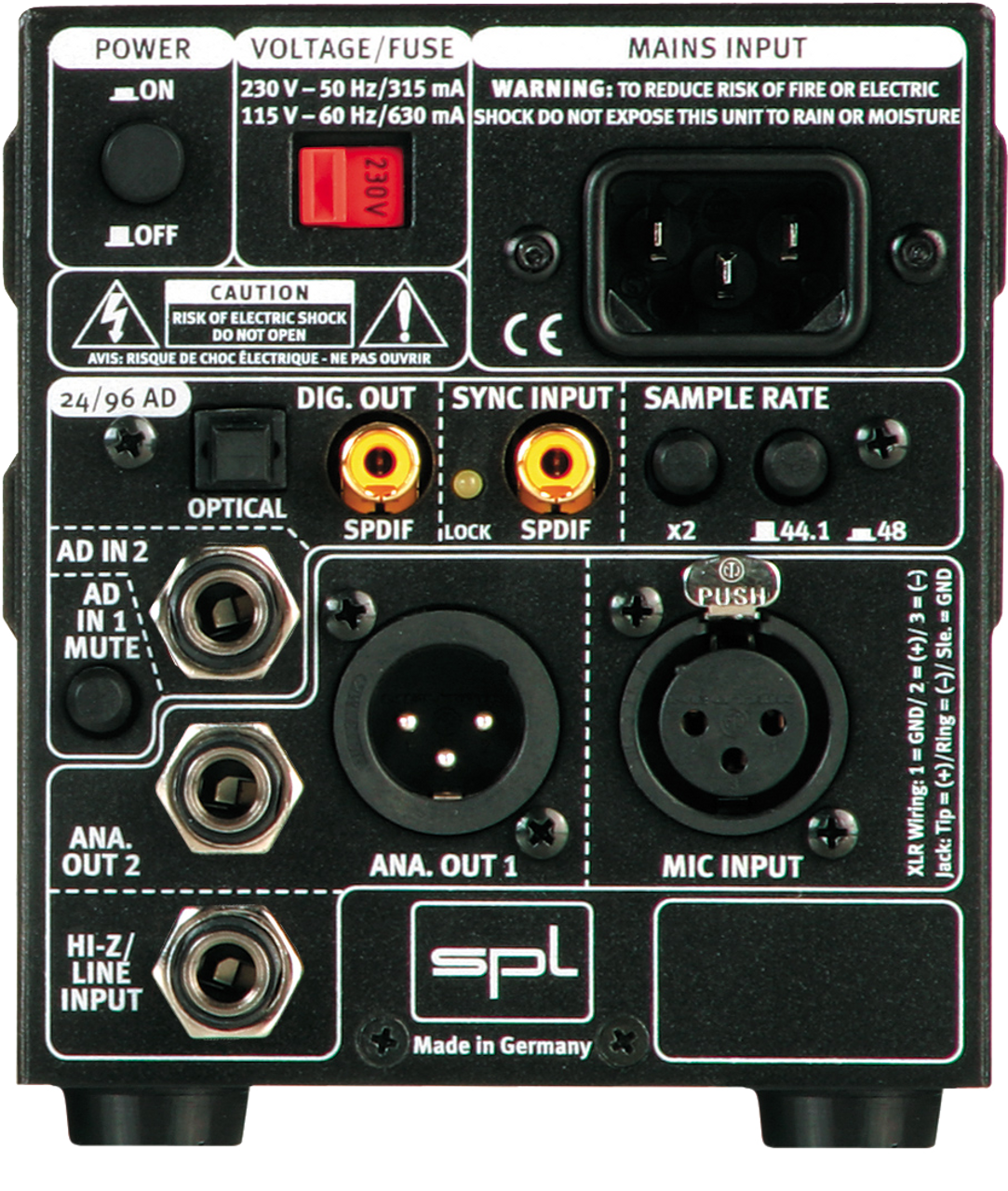 SPL GainStation1 with Premium Transformers and AD Converter