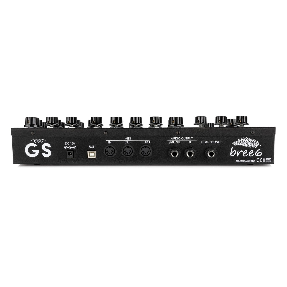 GS Music Bree6 Analog Polyphonic Synthesizer - Black