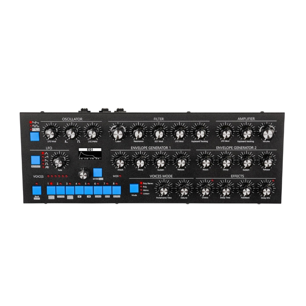 GS Music Bree6 Analog Polyphonic Synthesizer - Black