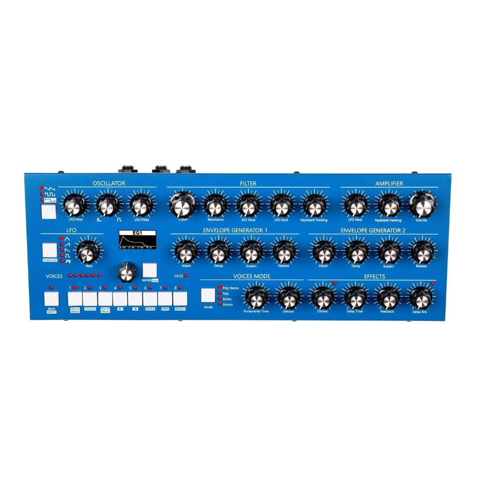 GS Music Bree6 Analog Polyphonic Synthesizer - Blue