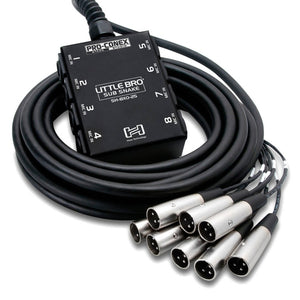 HOSA SH8X025 Pro-Conex Little Bro' Sub Snake, 8 X XLR Sends/ No Returns 25 FT / 7.6M