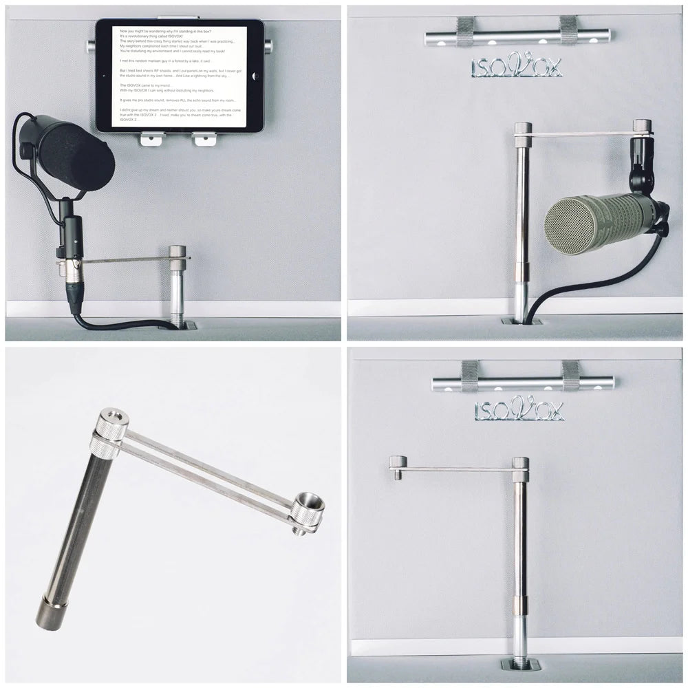 ISOVOX Horizontal Mic Mount for Vocal Isolation Booth