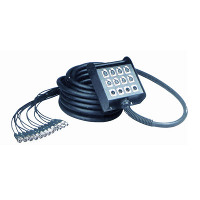 QuikLok 10K Stage box audio system - 10m - 8 Input/4 Output Balanced CH - K/series connectors