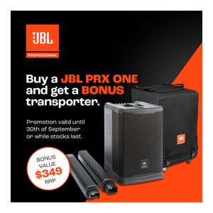JBL PRX One Line Array PA System with 7 Channel Mixer with FREE Transporter Bag