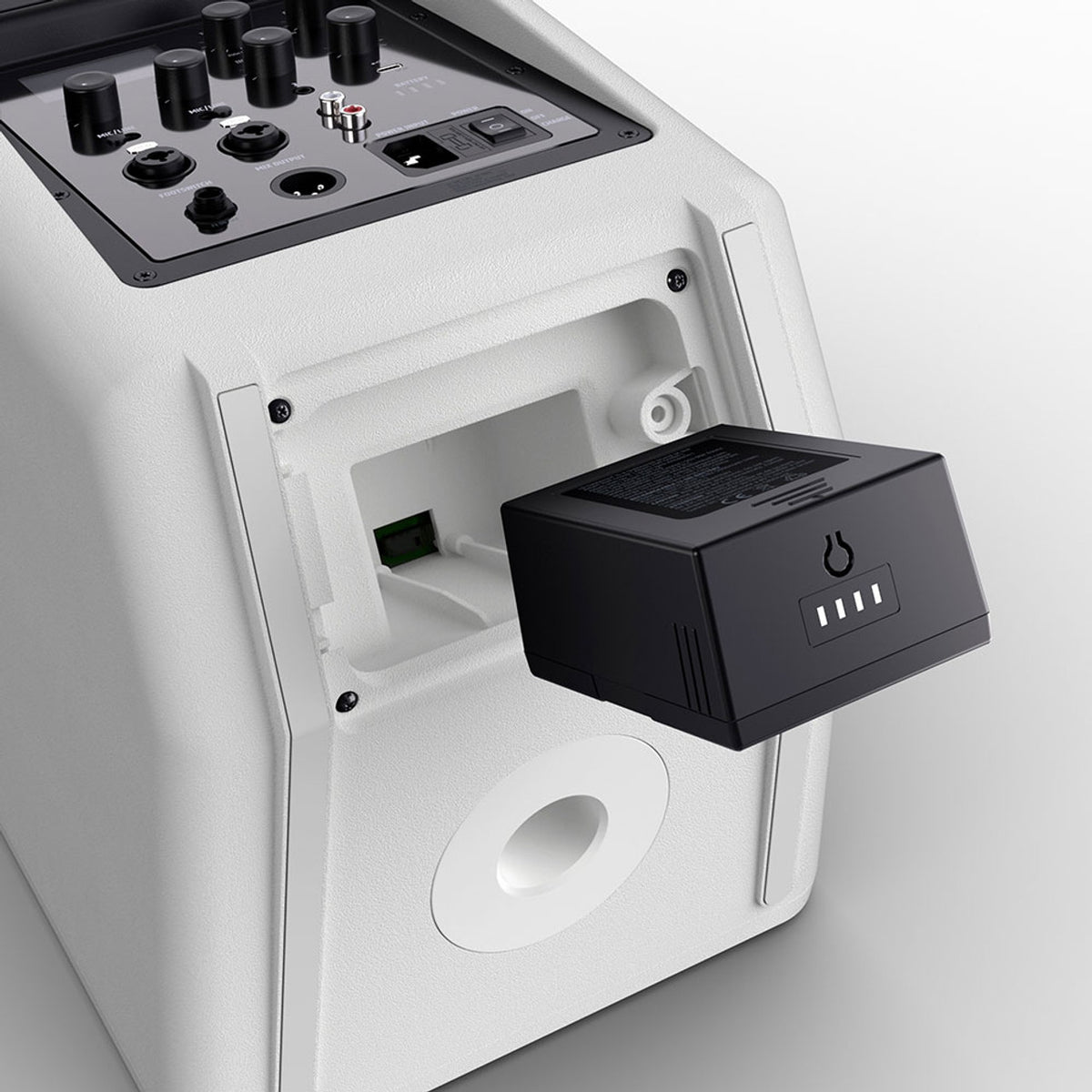 LD Systems ANNY8BPHB6W White 8" 160W PA With 1 x Headset & Bodypack (655 - 679 MHz)