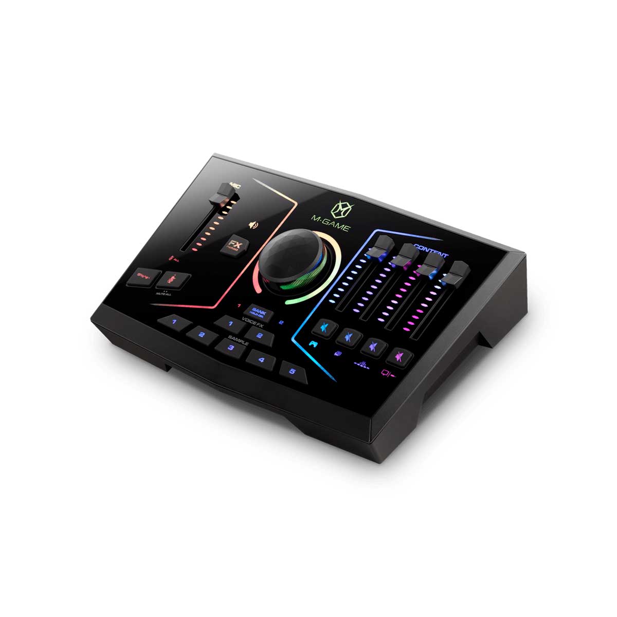 M-Game RGB Dual USB Streaming Interface with RGB Lighting, Voice Effects & Sampler