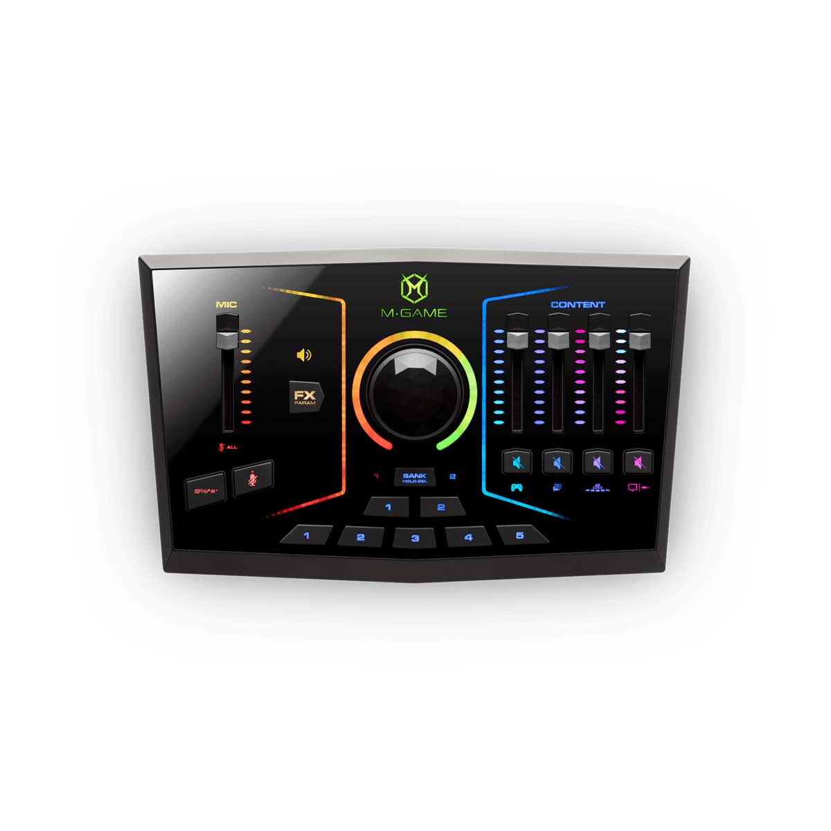 M-Game RGB Dual USB Streaming Interface with RGB Lighting, Voice Effects & Sampler