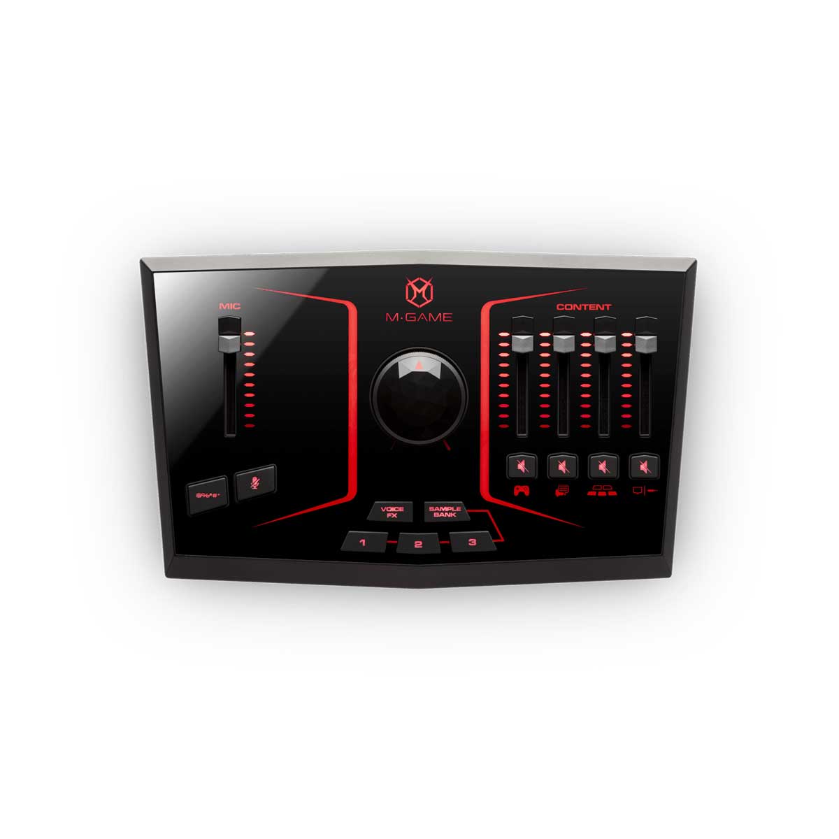 M-Game Solo USB Streaming/Mixer Interface with LED Lighting , Voice Effects & Sampler