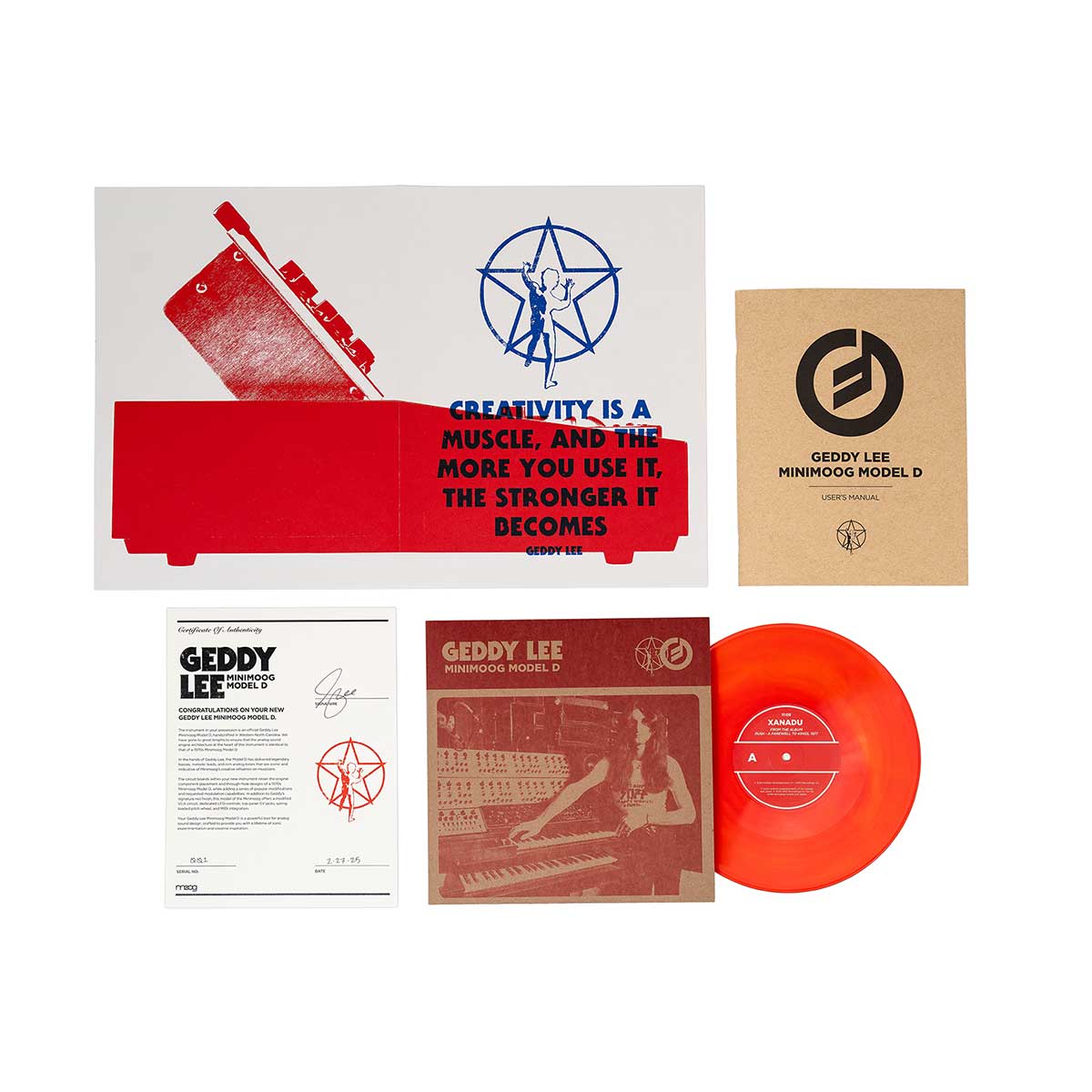 MOOG Geddy Lee Minimoog Model D Analog Synthesizer