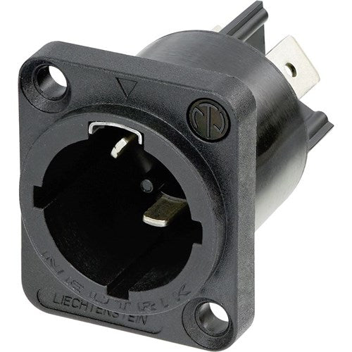 Neutrik powerCON TRUE1 TOP appliance inlet connector, IP65/UV resistant with NU-SCNAC-MPX