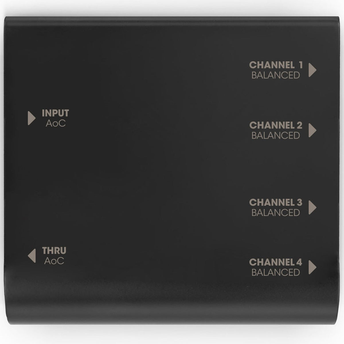 Palmer PAOCBXLRM AoC BOX XLRm - Audio over Cat5 Box from Ethercon to 4 XLR MALE