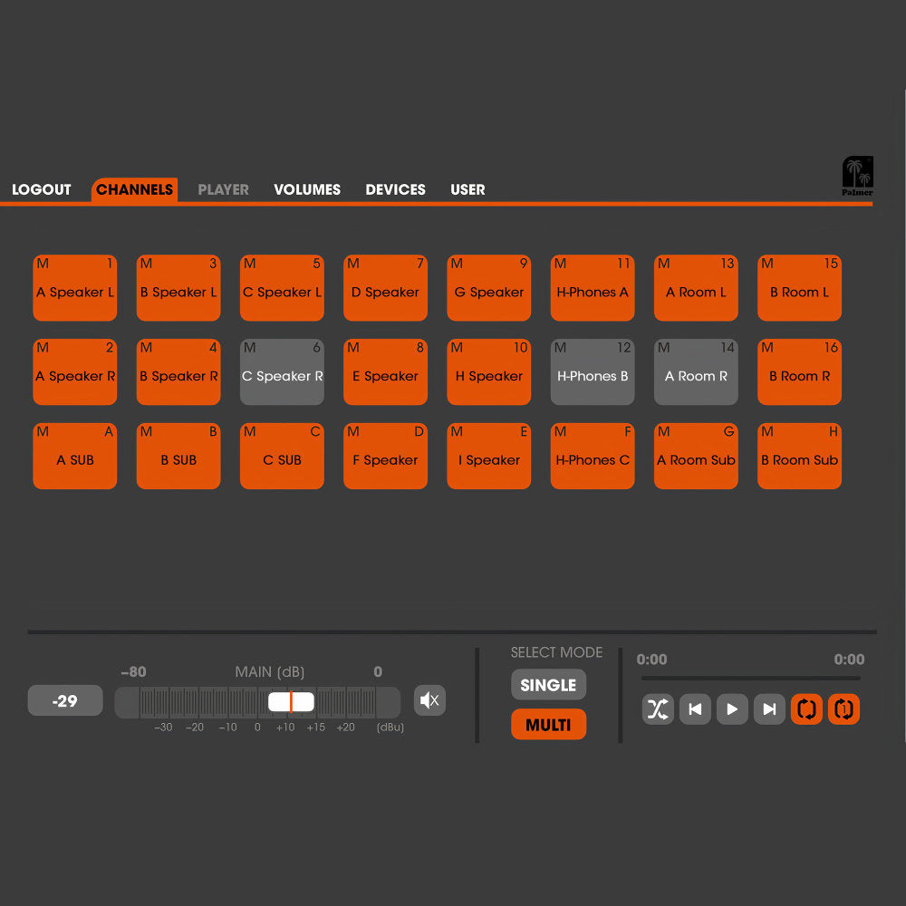 Palmer Grand Audition MKII 24-Channel Loudspeaker Switching System