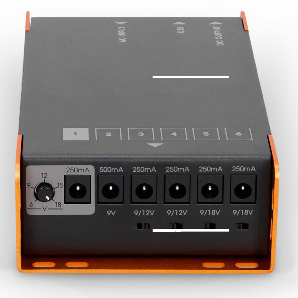 Palmer PWT 06 IEC Universal Pedalboard powersupply with USB - Sounds Easy