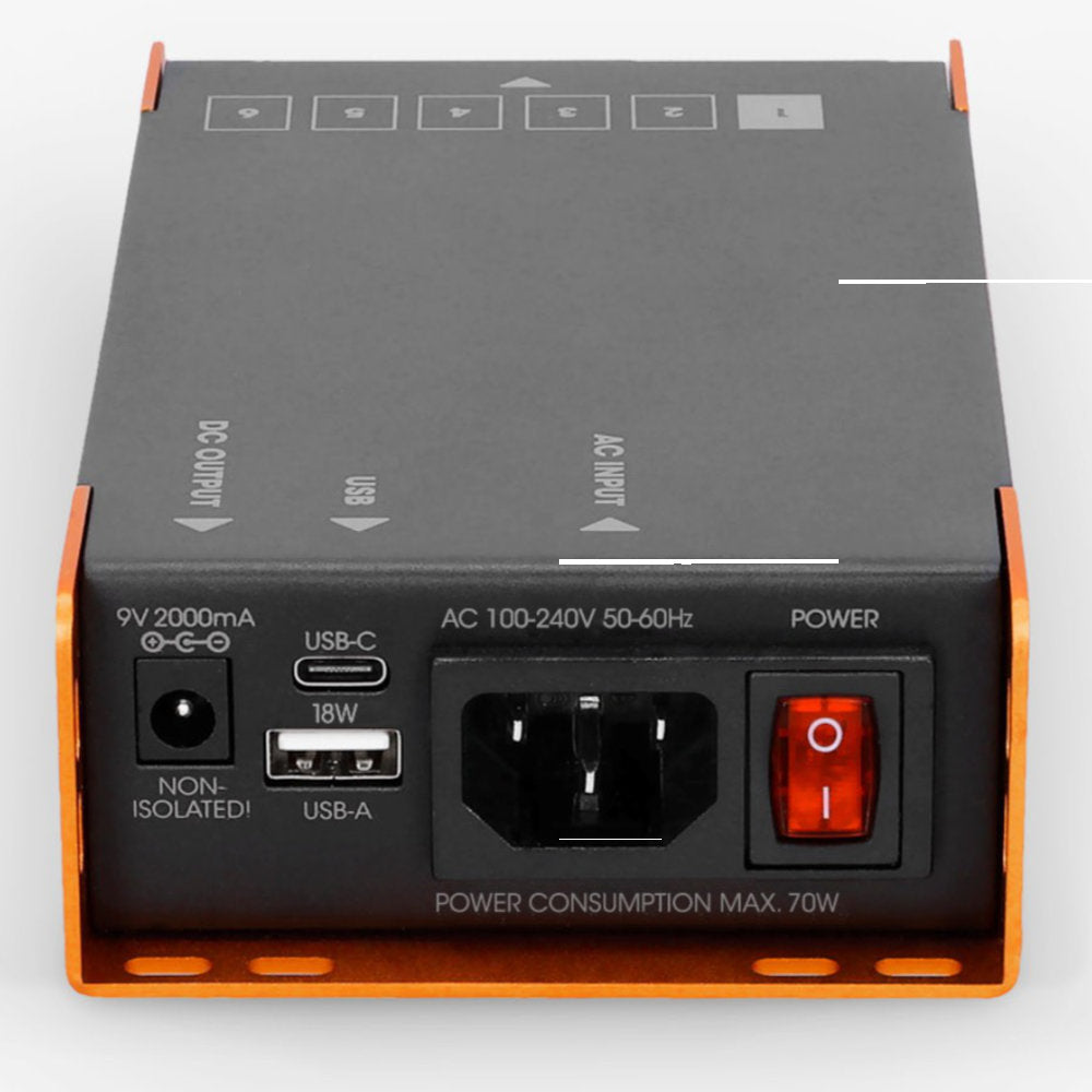 Palmer PWT 06 IEC Universal Pedalboard powersupply with USB