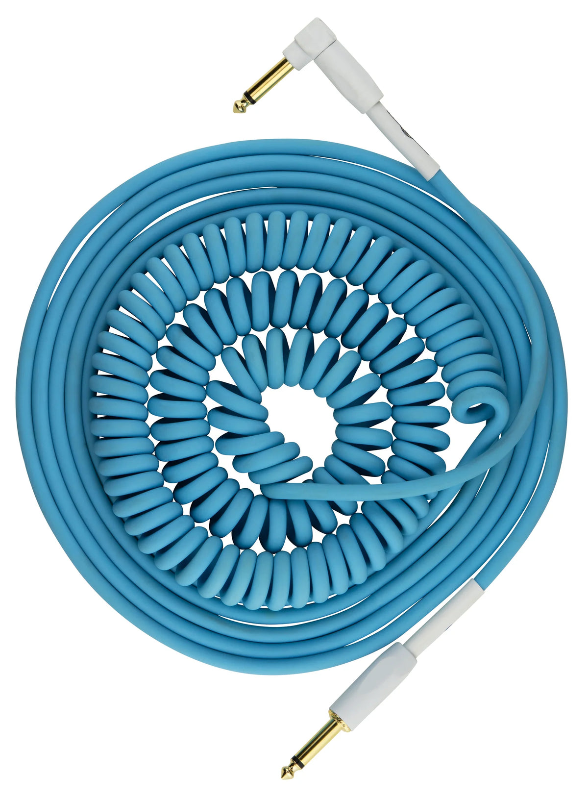 Pig Hog "Half Coil" Instrument Cable, 30 ft, Daphne Blue