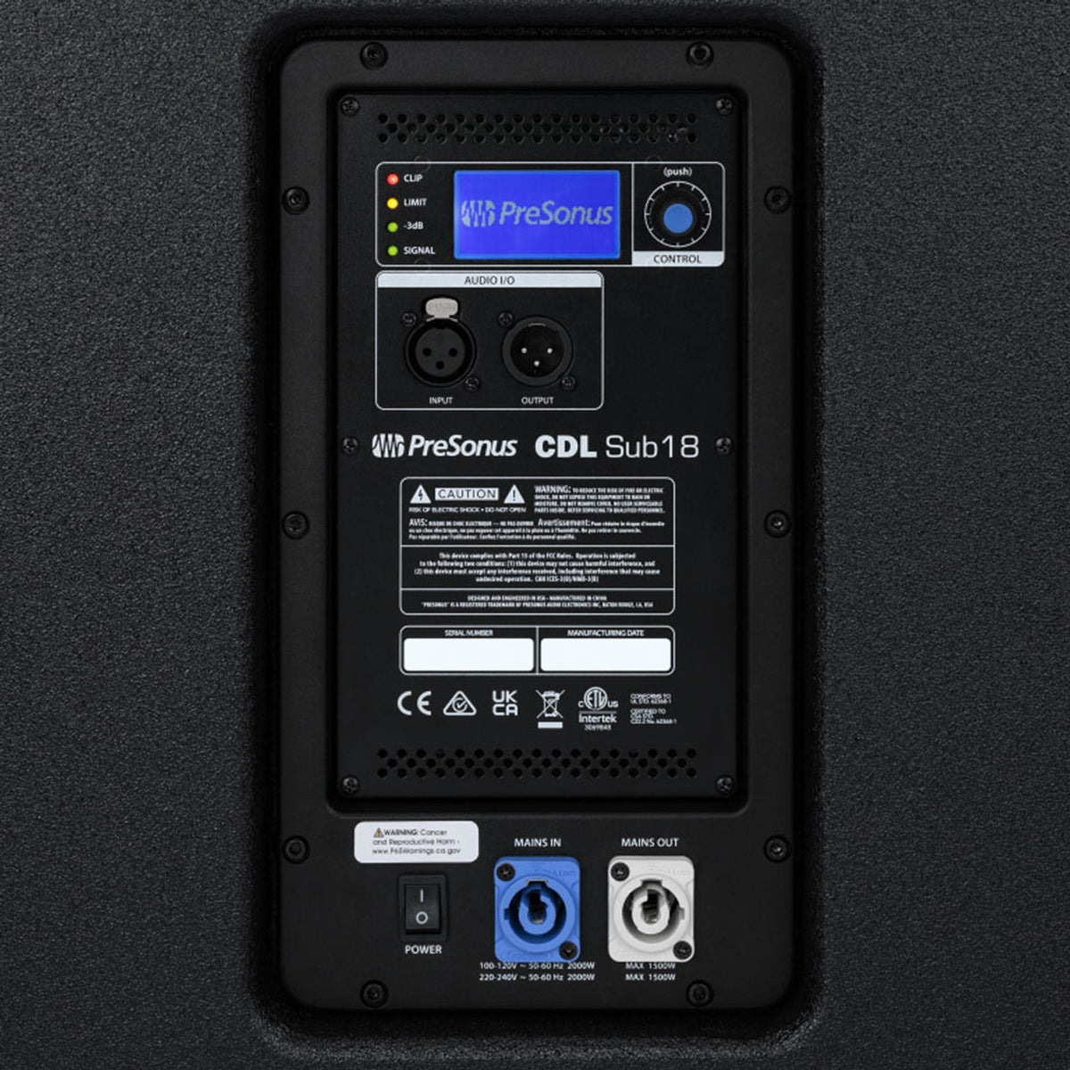 PreSonus CDL SUB 18 Active 2000W Subwoofer