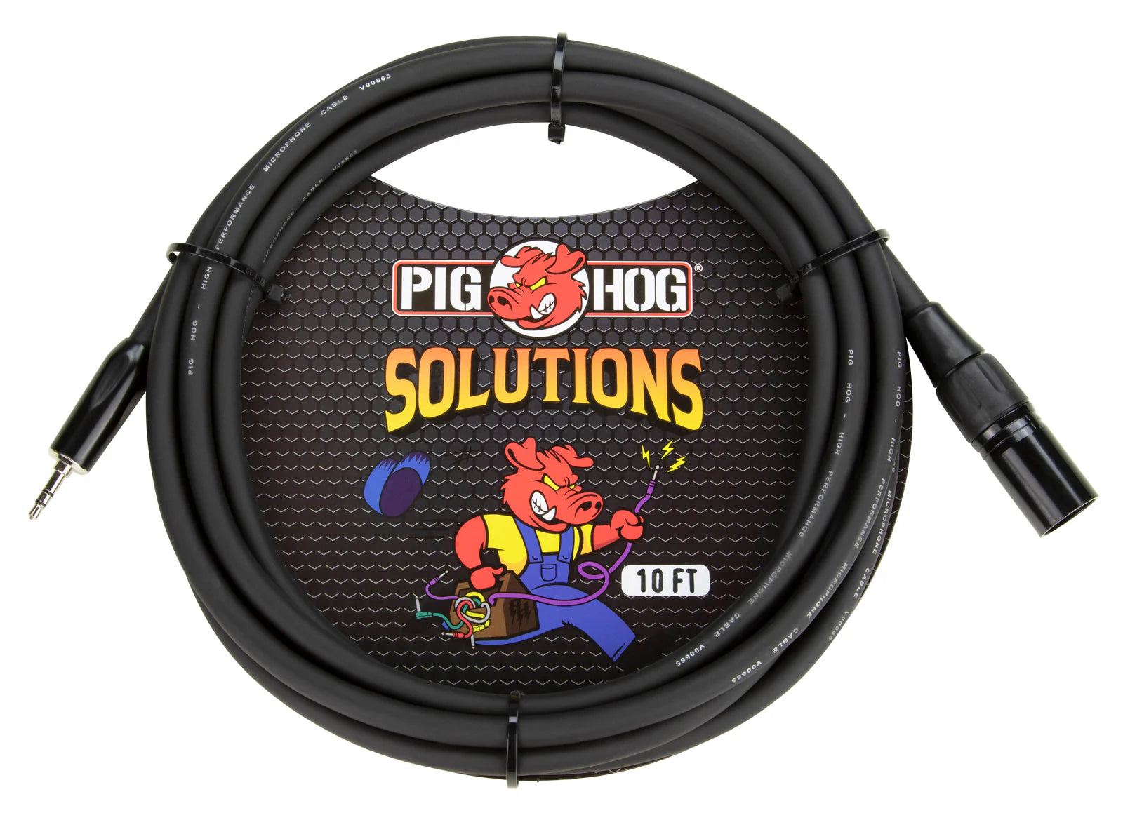 Pig Hog 3.5mm TRS to Male XLR cable, 10ft